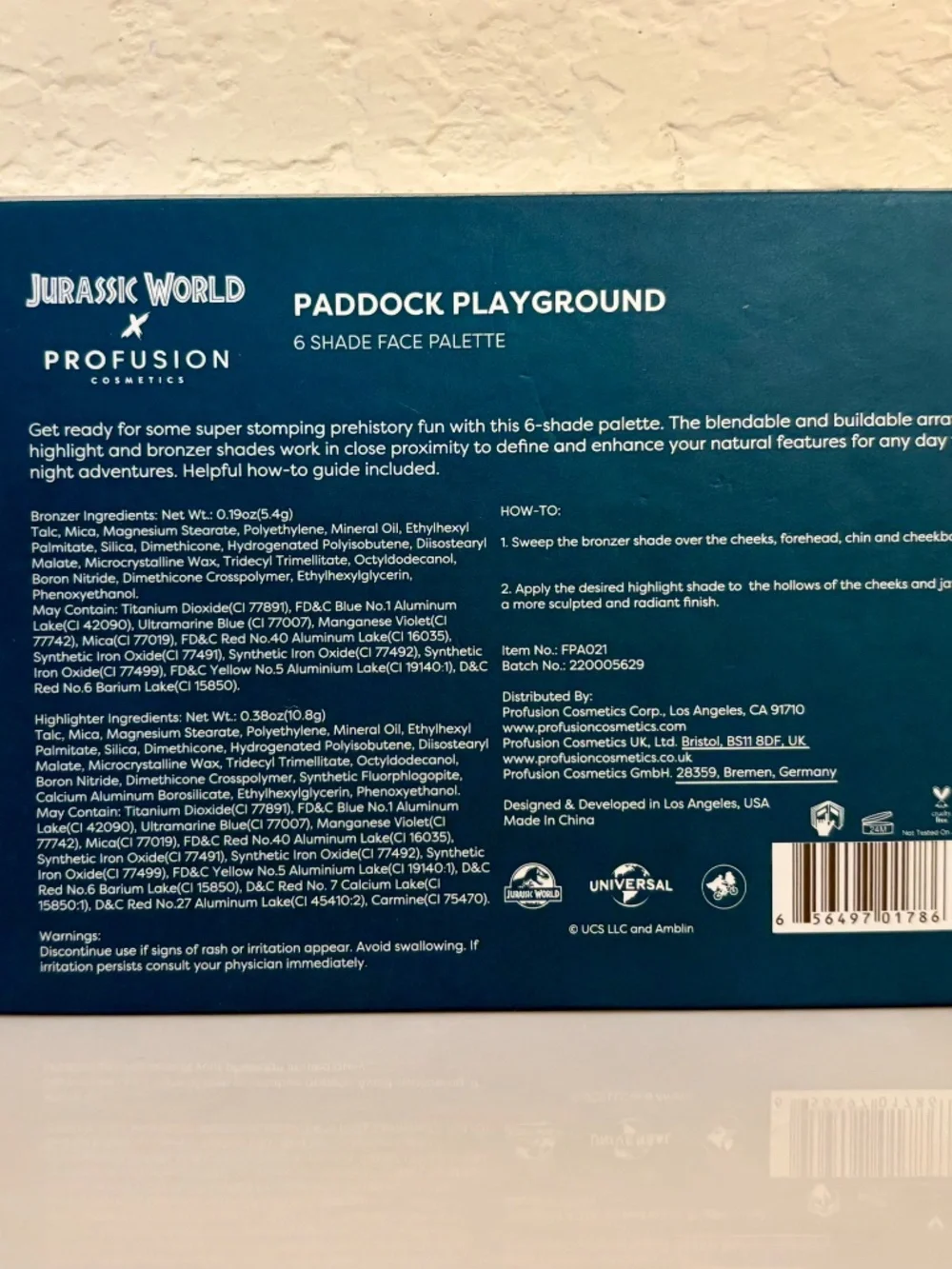 New Jurassic World x Profusion Face Powder Palette in Paddock Playground